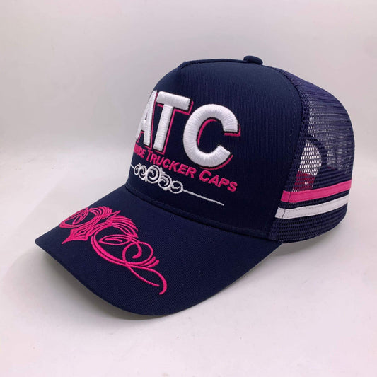 Navy and Pink ATC Cap