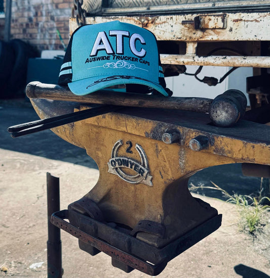 Teal with Black Trucker Cap
