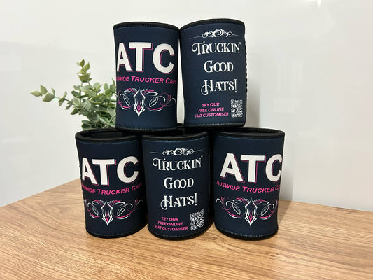 Navy/PinkATC Stubby Cooler